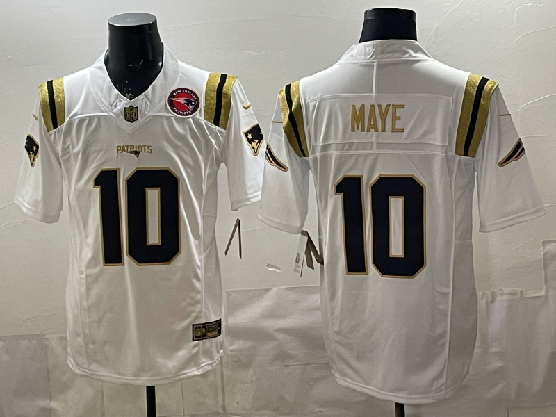 Men 2026 New England Patriots #10 Maye white Nike Limited NFL Jersey 01->seattle seahawks->NFL Jersey